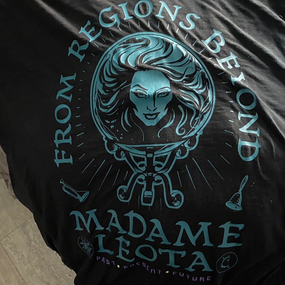Disney Black and Teal Short Sleeve Tee